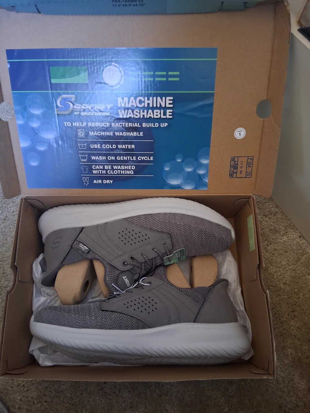 Skechers Men's Slip-On Athletic Mesh Trainer - Gray - Picture 6 of 6